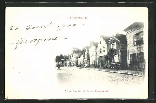 AK Tonnerre, Le Vieux Quartier de la rue Bourberault