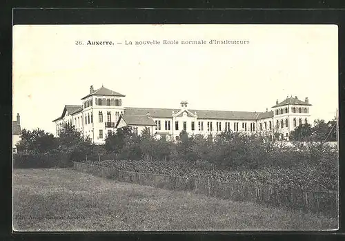 AK Auxerre, La nouvelle Ecole normale d`Instituteurs