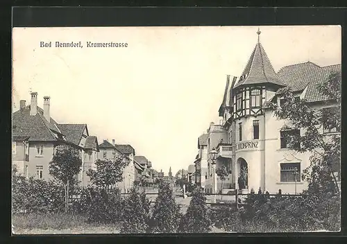 AK Bad Nenndorf, Kramerstrasse mit Hotel Kronprinz