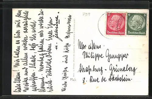 AK Ottenhöfen i. Schwarzwald, Ortsansicht im Tal