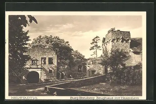 AK Neustadt i.O., Burg Breuberg, Zeughaus mit Hexenturm