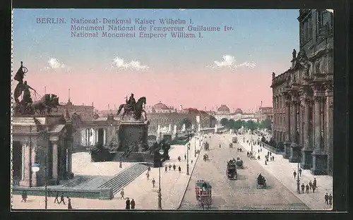 AK Berlin, National Denkmal von Kaiser Wilhelm I.