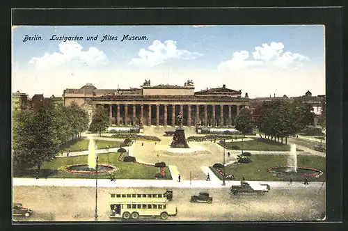 AK Berlin, Lustgarten mit altem Museum