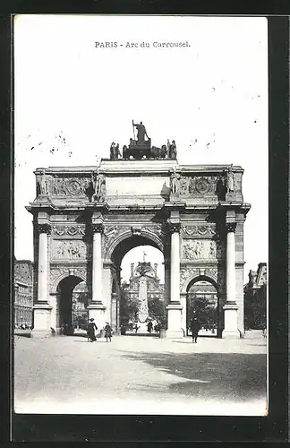 AK Paris, L`Arc du Carrousel