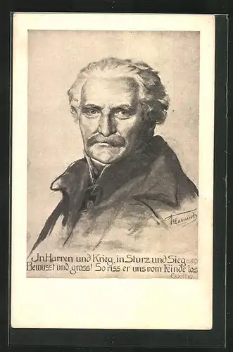 Künstler-AK Portrait Marschall Blücher