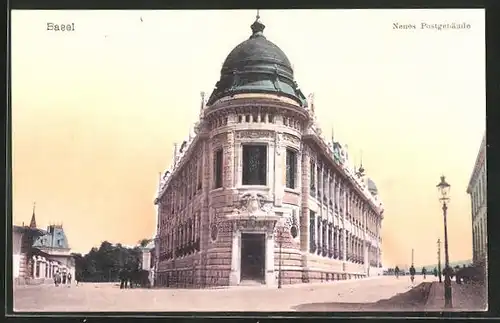 AK Basel, Neues Postgebäude