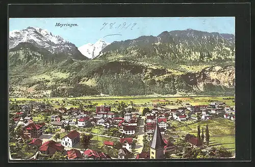 AK Meyringen, Ortspartie im Gebirge
