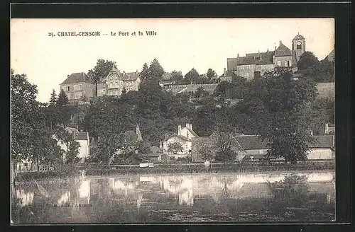 AK Chatel-Censoir, Le Port et la Ville