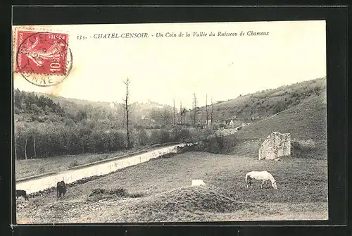 AK Chatel-Censoir, Un Coin de la Vallee du Ruisseau de Chamoux