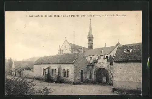 AK Saint-Léger-Vauban, La Pierre-qui-Vire, le Monastere de Ste-Marie