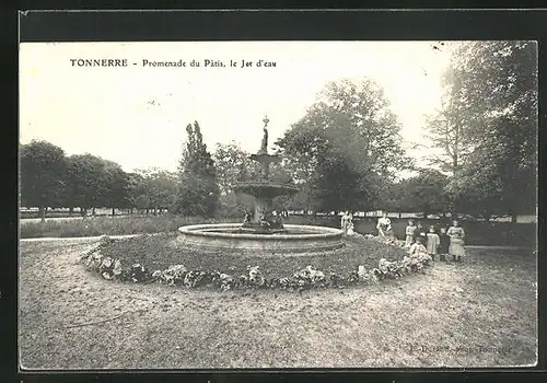 AK Tonnerre, Promenade du Patis, le Jet d`eaux