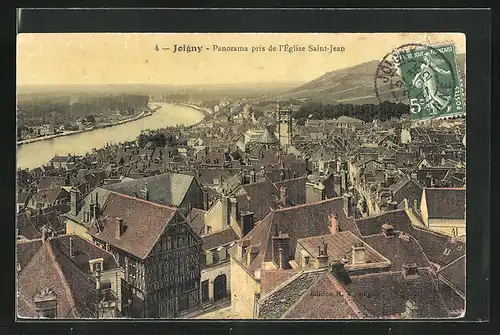 AK Joigny, Panorama pris de l`Eglise Saint-Jean