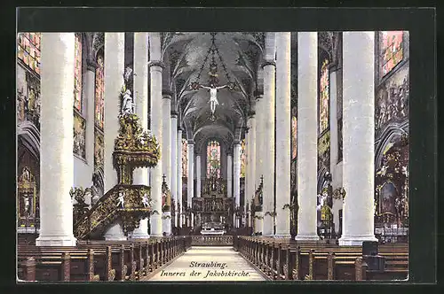 AK Straubing, Inneres der Jakobskirche