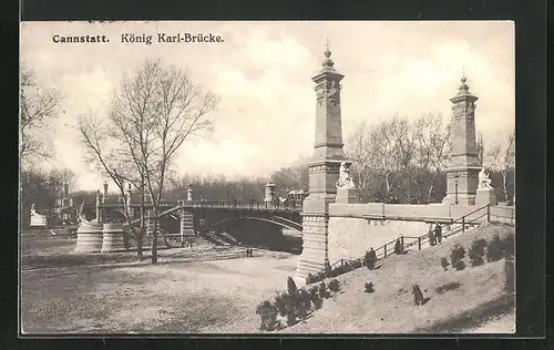 AK Cannstatt, König Karl-Brücke