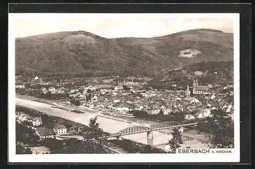 AK Eberbach / Neckar, Stadtpanorama