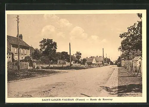 AK Saint-Léger-Vauban, Route de Rouvray