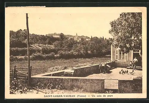 AK Saint-Léger-Vauban, Un coin du pays