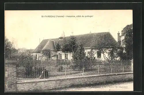 AK Saint-Fargeau, Hospice, coté du potager