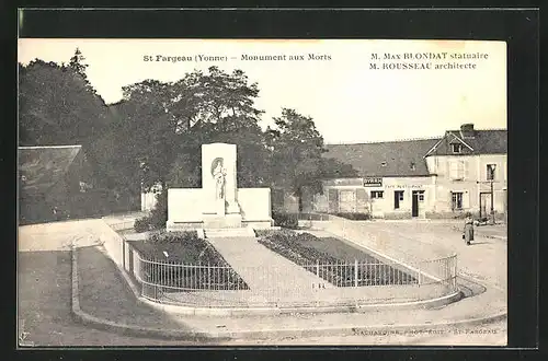 AK Saint-Fargeau, Le Monument aux Morts