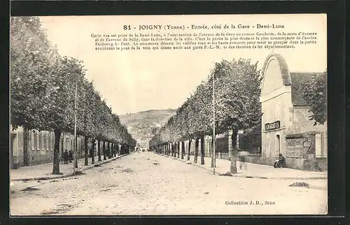 AK Joigny, Entrée, coté de la Gare, Demi-Lune