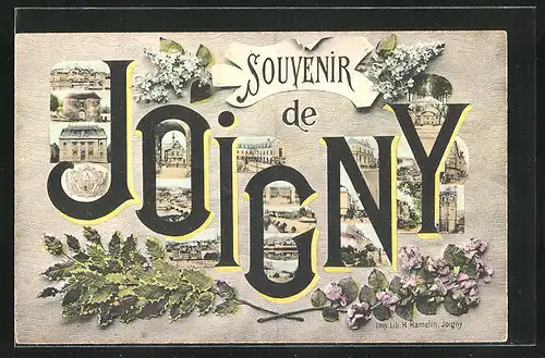 AK Joigny, Les Impressions de la Ville, Souvenir de Joigny