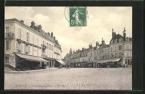 AK Avallon, La Place Vauban