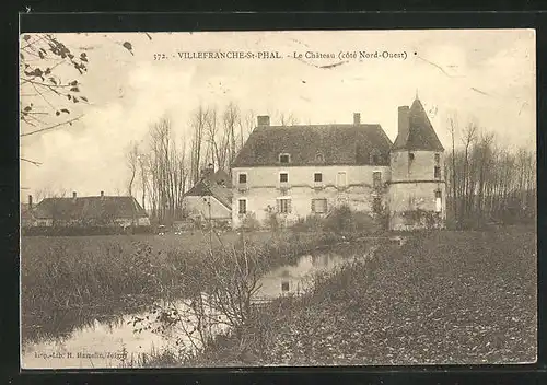 AK Villefranche-Saint-Phal, Le Chateau (coté Nord-Ouest)