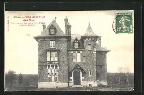 AK Villechétive, Le Chateau (face Nord)