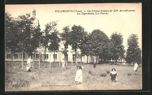 AK Villeblevin, Les Colonies Scolaires du XIIe Arrondissement, Les Dépendances (La Prairie)