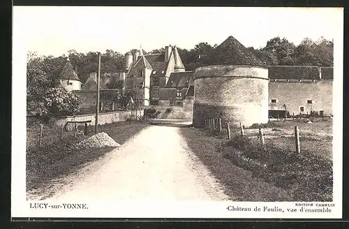 AK Lucy-sur-Yonne, Chateau de Faulin, vue d`ensemble