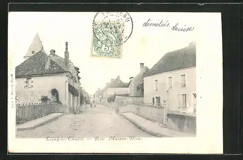 AK Ligny-le-Chatel, Rue Maison-Dieu