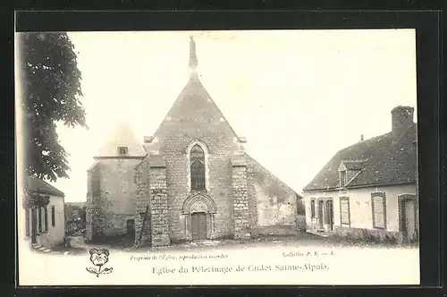 AK Cudot, Église du Pélérinage de Cudot Sainte-Alpais