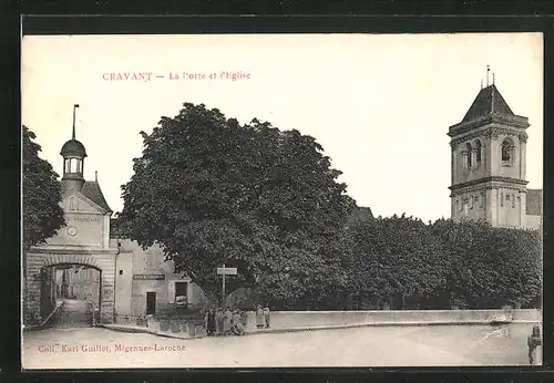 AK Cravant, La Porte et l`Eglise