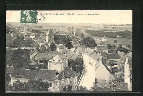 AK Druyes-les-Belles-Fontaines, Vue générale