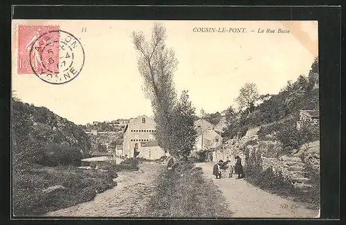 AK Cousin-le-Pont, La Rue Basse