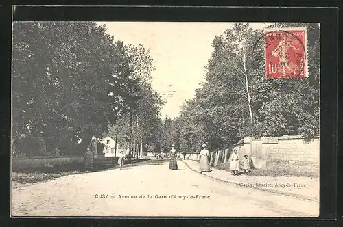 AK Cusy, Avenue de la Gare d`Ancy-le-Franc