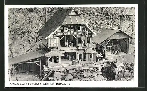 AK Bad Melle, Zwergenmühle im Märchenwald