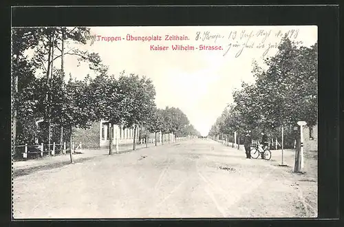 AK Zeithain, Truppen-Übungsplatz, Kaiser-Wilhelm-Strasse