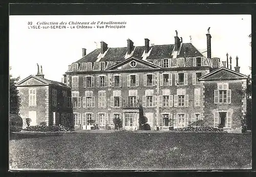 AK L`Isle-sur-Serein, Le Chateau, Vue Principale