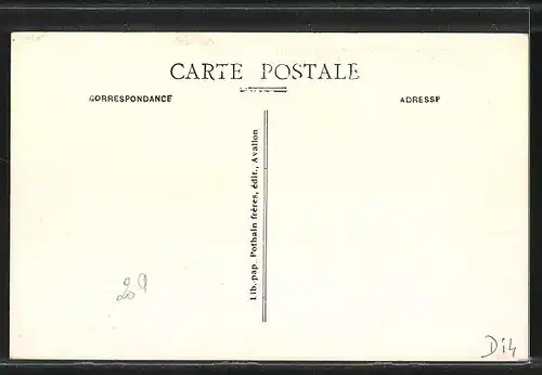 AK L`Isle-sur-Serein, Le Chateau, Vue Principale