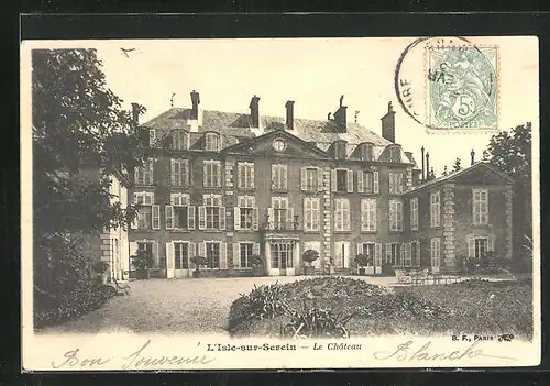 AK L`Isle-sur-Serein, Le Chateau, Facade