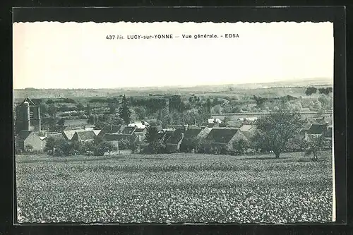 AK Lucy-sur-Yonne, Vue générale