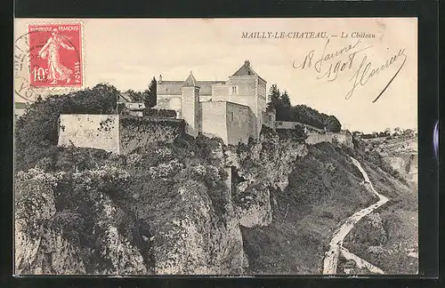 AK Mailly-le-Chateau, Le Château