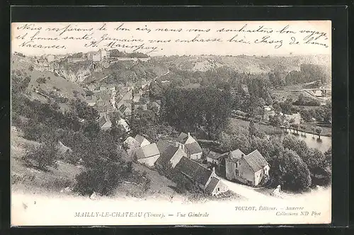 AK Mailly-le-Chateau, Vue Générale