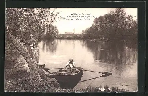 AK Bessy-sur-Cure, Un coin de Pêche