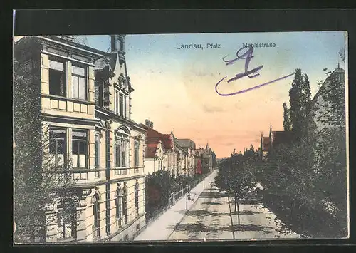 AK Landau in der Pfalz, Blick in die Mahlastrasse