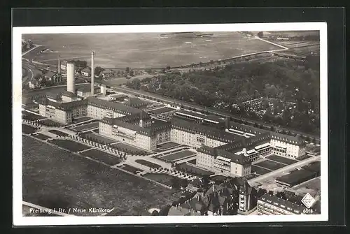 AK Freiburg i. Br., Blick auf die neuen Kliniken, Fliegeraufnahme