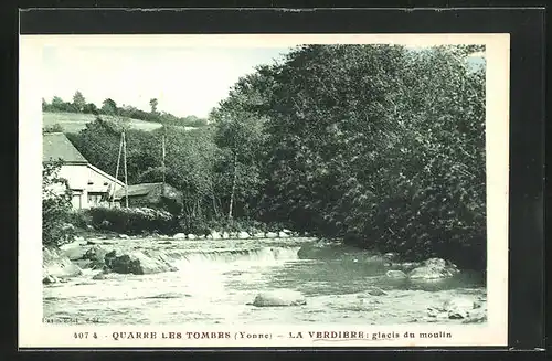 AK Quarré-les-Tombes, la Verdiere, glacis du moulin