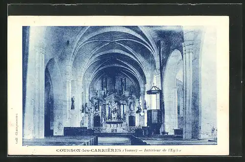 AK Courson-les-Carriéres, Intérieur de l'Eglise