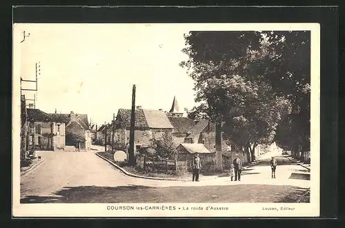 AK Courson-les-Carriéres, la route d'Auxerre